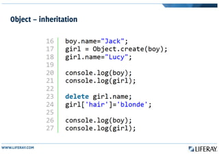 Object – inheritation
 
