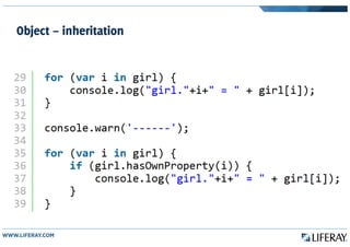 Object – inheritation
 