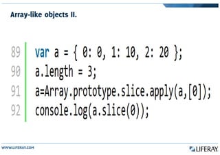 Array-like objects II.
 