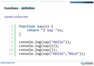 Functions - definition
example_functions.html
 