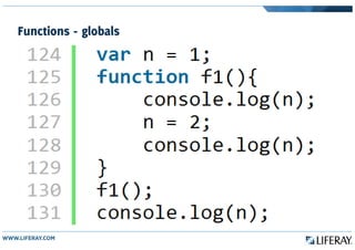 Functions - globals
 