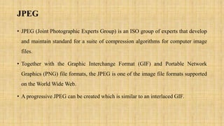 JPEG and MPEG | PPTX