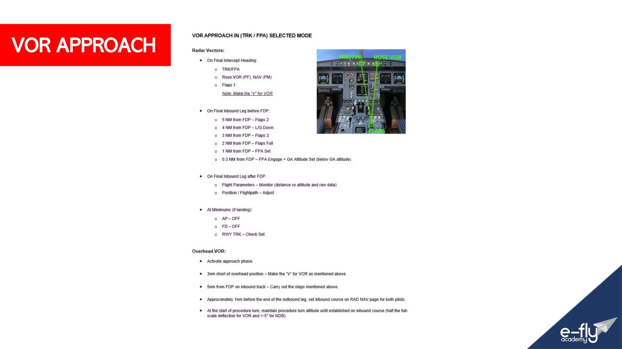 VOR APPROACH
 