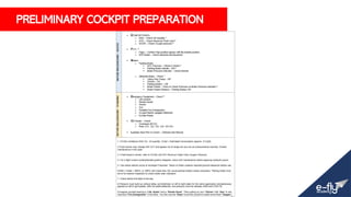 PRELIMINARY COCKPIT PREPARATION
 