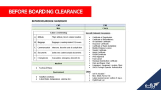 BEFORE BOARDING CLEARANCE
 