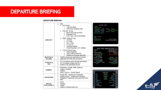 DEPARTURE BRIEFING
 