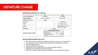 DEPARTURE CHANGE
 