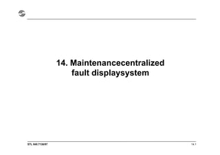 STL 945.7136/97 14.1
14. Maintenancecentralized
fault displaysystem
 