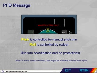 A320 Mechanical Back-up Comp Based Training.ppt