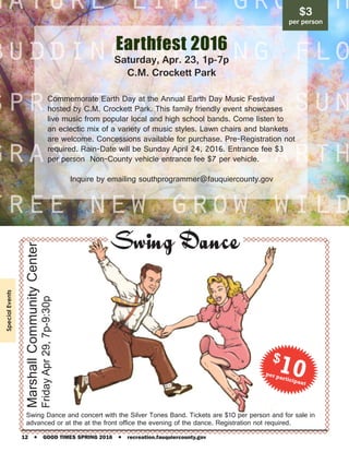 Swing Dance
Swing Dance and concert with the Silver Tones Band. Tickets are $10 per person and for sale in
advanced or at ...