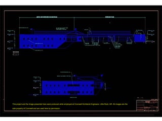 This project and the image presented here were produced while employed at Cromwell Architects Engineers, Little Rock, AR. All images are the
sole property of Cromwell and are used here by permission.
 
