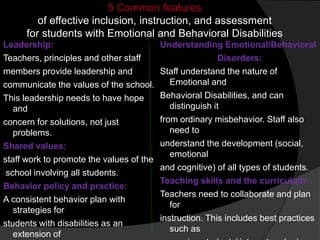 Behavioral Challenges Related to Inclusion 2 | PPTX