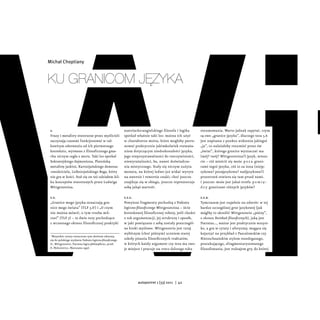 Michał Choptiany



Ku granicom języKa


 1.                                                          austriacko-angielski...