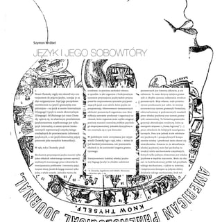 Szymon Wróbel


Język i Jego sobowtóry


1.                                               oczekiwać, że powinna zachodzić ...