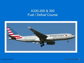 A330-200 & 300
Fuel / Defuel Course
1
PPT-AB-28-A-10 Rev D
 