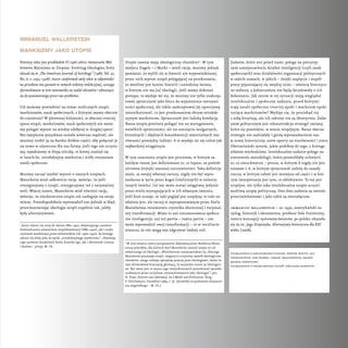 iMMAnuel WAllerstein

MArksizMy JAko utoPie

Poniższy tekst jest przekładem IV część szkicu Immanuela Wal-          Utopie...