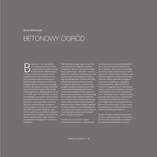 Michał Wiśniewski



Betonowy ogród



B
           lokowisko – szara prostokreśl-         Chęć budowania nowego świata to...
