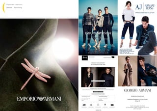 (hug)london credentials
ARMANI I Advertising
 