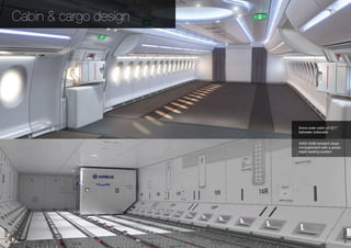 19FAST
18FAST
Cabin & cargo design
Extra wide cabin of 221”
between sidewalls
A350 XWB forward cargo
compartment with a seven
track loading system
 