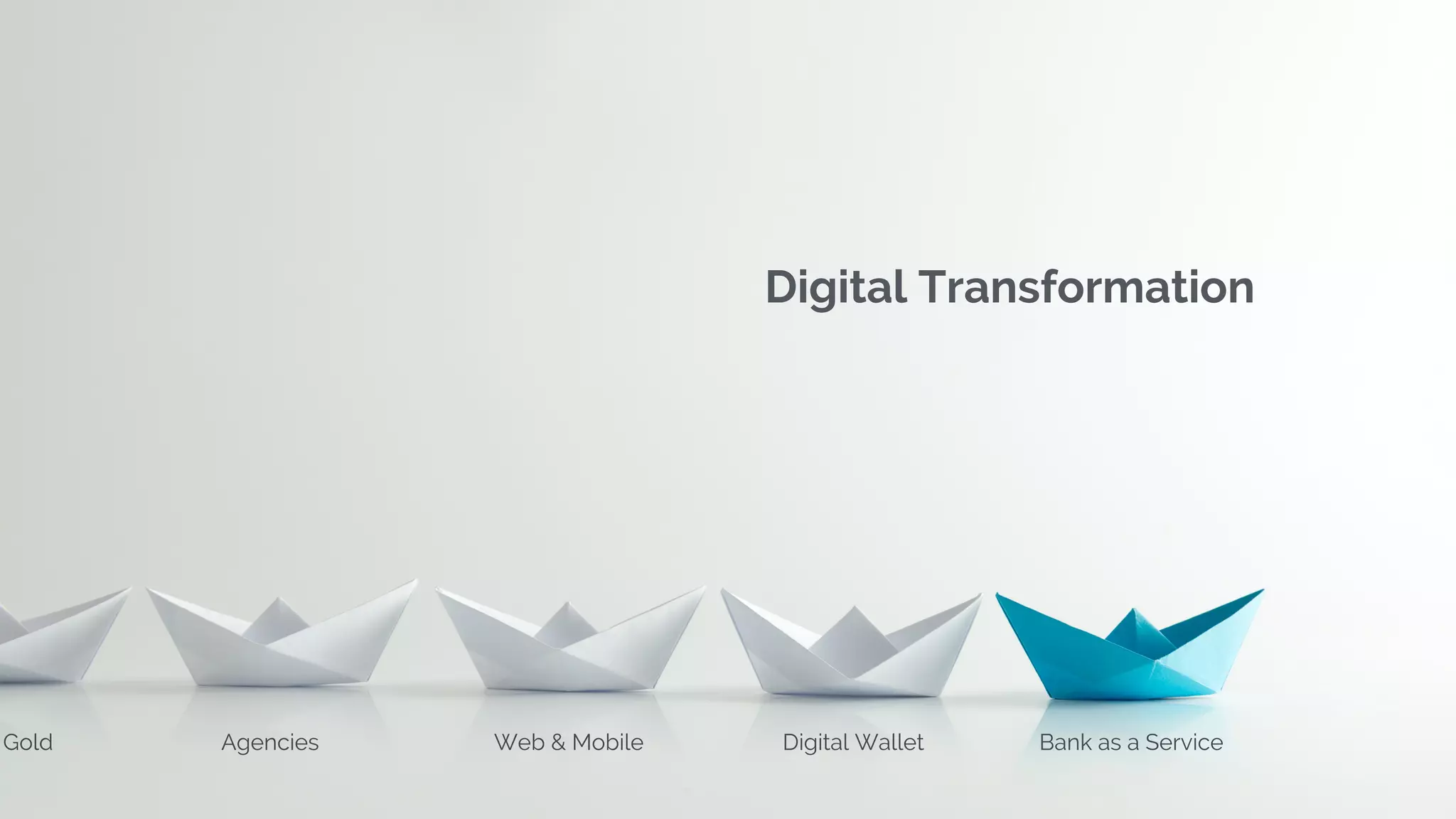 Digital Transformation
Agencies Web & Mobile Digital Wallet Bank as a ServiceGold