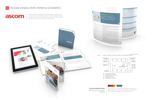 Ascom is a telecommunications company specializing in “Mission-Critical
Communication”. The company focuses on the areas of Wireless Solutions
(customer-specific on-site communications solutions) and Network Testing
(testing and optimization solutions) for mobile networks.
PACKAGE DESIGN, WHITE PAPERS & SCHEMATICS
white papers, sales collateral, package design, image selection,
poster design, product specification table layout, installation
manuals, image manipulation & technical illustration
ASCOM COMMUNICATIONS
PACKAGE DESIGN, WHITE PAPERS &
SCHEMATICS
 