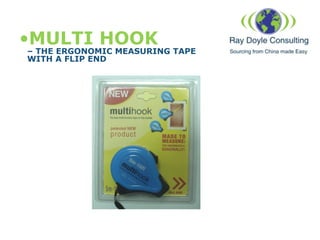 •MULTI HOOK
– THE ERGONOMIC MEASURING TAPE
WITH A FLIP END
 
