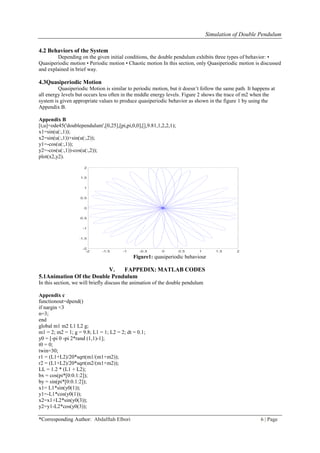 Simulation of Double Pendulum | PDF