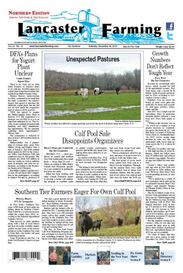 Lancaster Farming North Edition December 25 2015
