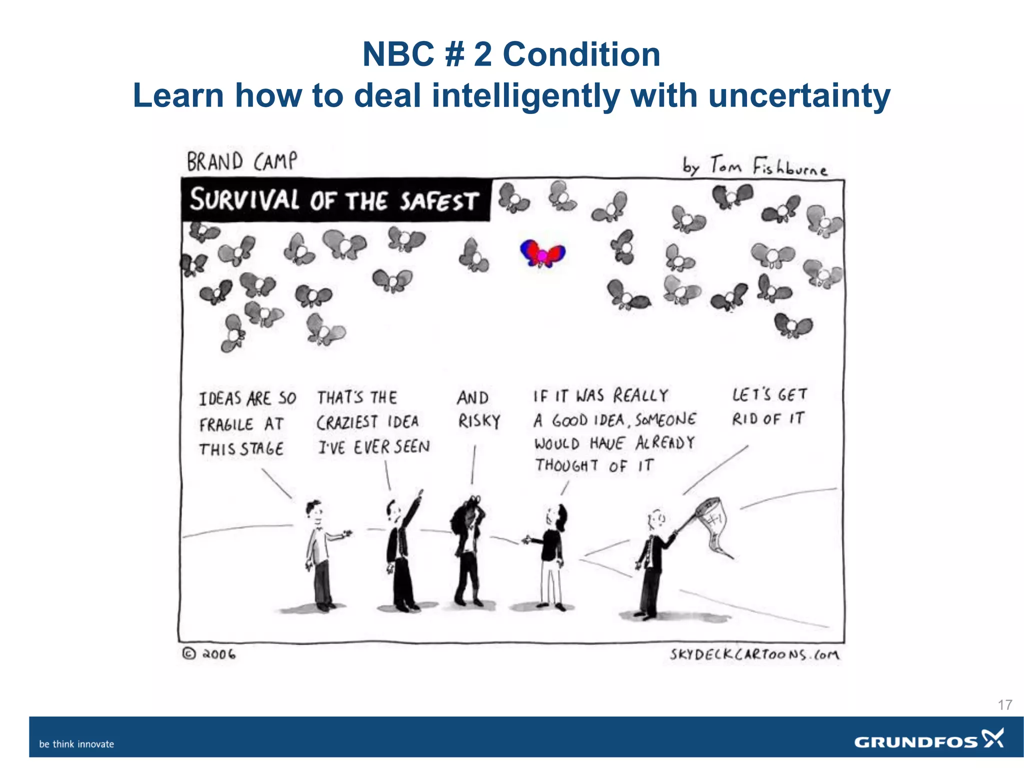 NBC # 2 Condition
Learn how to deal intelligently with uncertainty
17
 
