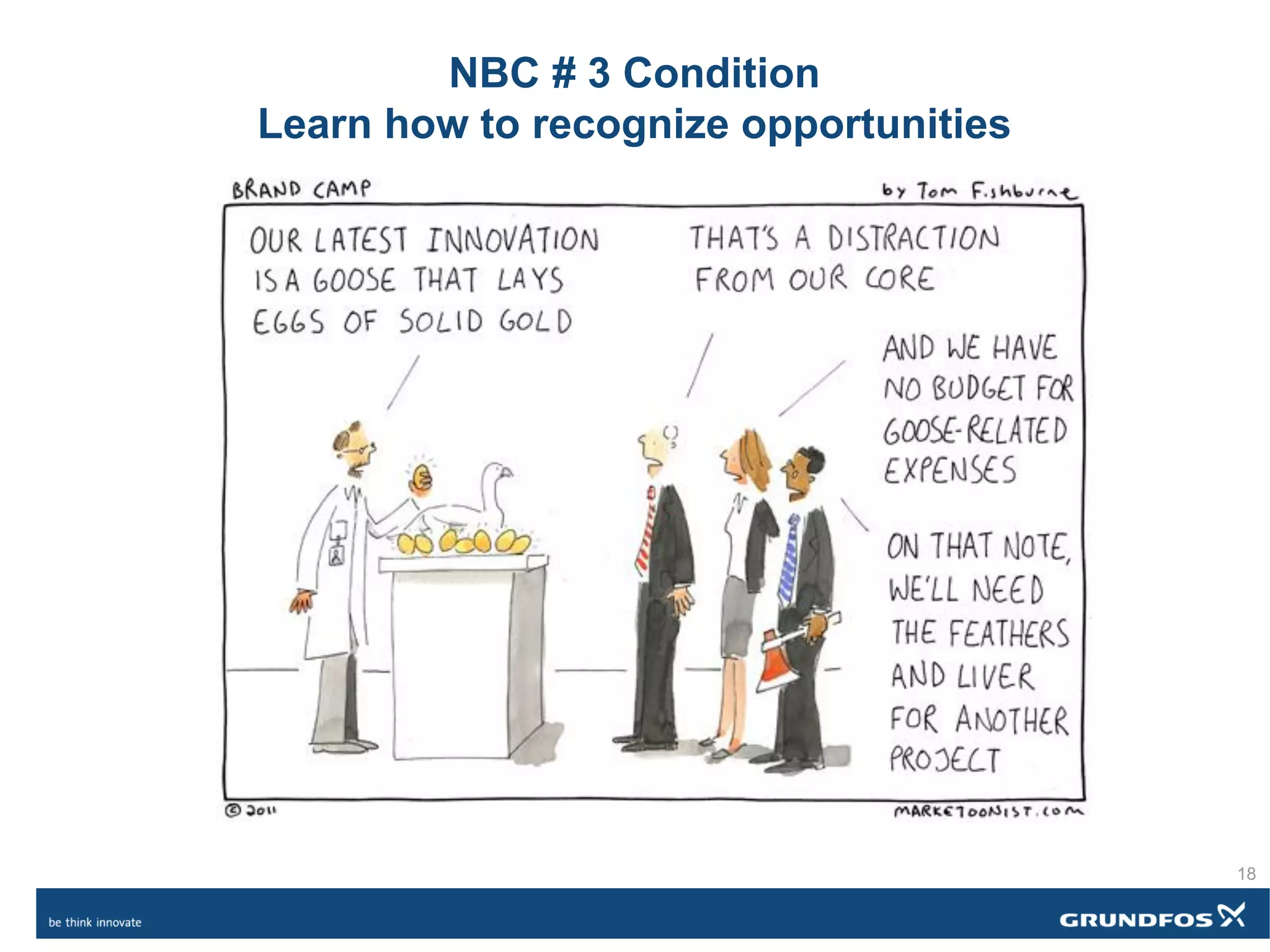 NBC # 3 Condition
Learn how to recognize opportunities
18
 