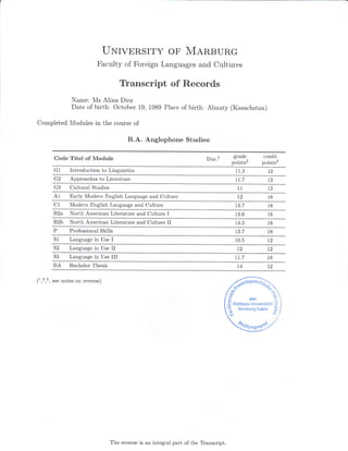Transcript of Records | PDF