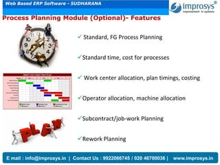 Improsys-ERP Features | PDF