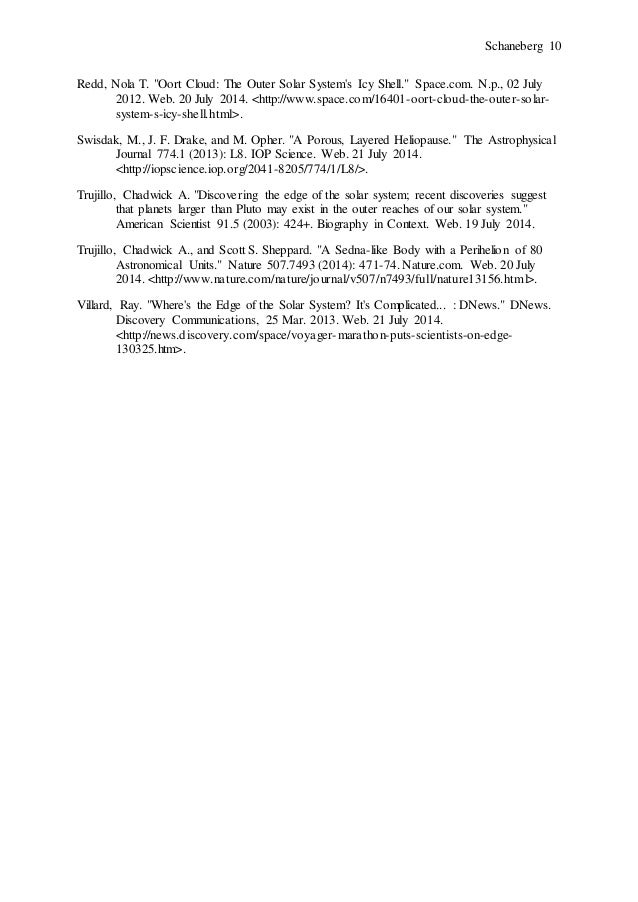 Research paper on astronomy picture