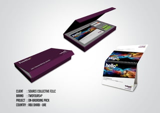 CLIENT	 :	Source collective FZLLC
BRAND	 :	TWOFOUR54º
PROJECT	 :	on-baording pack
COUNTRY	:	ABU DHABI - UAE
 