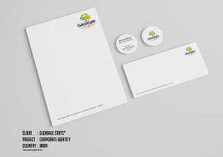 Client	 :	Glendale Stays*
Project	 :	Corporate Identity
Country	:	India
*From our Graphic Designer’s portfolio.
 