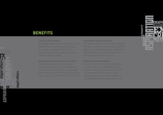 Time & cost savings:
Backstage replaces all the functions of your
Design Studio or gives design solutions
for anyone (including solution for your
high running costs) by moving them to our
facilities in Kerala, India.
Our model saves you costs including:
Computer equipment, design software,
office space and other internal expenses,
salary, visa, medical insurance, annual air
ticket, end of service benefit, etc. There is no
reason, why you should not get the benefit?
Assured brand consistency:
The process of Backstage includes, a Studio
Manager to assure all artworks are checked
against brand guidelines, before it goes out,
this eliminates errors and ensure brand
consistency across all artworks.
Effective communication:
A clear e-mail brief is more than enough
to begin with a job. Occasionally, when
a face-to-face briefing is needed we can
communicate through Skype or other
messengers of your choice. If needed you
can always pick up the phone and call us.
BENEFITS
 