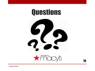 Questions
Emanuel Ruiz
18
 