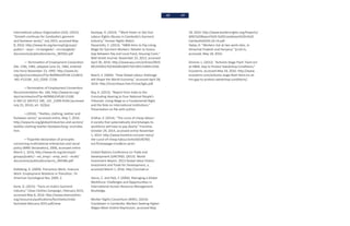 68 69
International Labour Organization (ILO). (2015).
“Growth continues for Cambodia’s garment
and footwear sector,” July 2015, accessed May
8, 2016: http://www.ilo.org/wcmsp5/groups/
public/---asia/---ro-bangkok/---sro-bangkok/
documents/publication/wcms_383562.pdf
	
	 — Termination of Employment Convention
(No. 158), 1982, adopted June 22, 1982, entered
into force November 23, 1995: http://www.ilo.
org/dyn/normlex/en/f?p=NORMLEXPUB:12100:0:
:NO::P12100 _ILO_CODE: C158.
	
	 —Termination of Employment Convention
Recommendation No. 166, http://www.ilo.org/
dyn/normlex/en/f?p=NORMLEXPUB:12100:
0::NO:12 100:P12 100_ ILO _CODE:R166 (accessed
July 23, 2014), art. 3(2)(a).
	 —(2016). “Textiles, clothing, leather and
footwear sector,” accessed online, May 7, 2016:
http://www.ilo.org/global/industries-and-sectors/
textiles-clothing-leather-footwear/lang--en/index.
htm.
	 —Tripartite declaration of principles
concerning multinational enterprises and social
policy (MNE Declaration), 2006, accessed online
March 1, 2016, http://www.ilo.org/wcmsp5/
groups/public/---ed_emp/---emp_ent/---multi/
documents/publication/wcms_094386.pdf.
Kalleberg, A. (2009). Precarious Work, Insecure
Work: Employment Relations in Transition, 74
American Sociological Rev. 2009, 2.
Kane, G. (2015). “Facts on India’s Garment
Industry.” Clean Clothes Campaign, February 2015,
accessed May 8, 2016: http://www.cleanclothes.
org/resources/publications/factsheets/india-
factsheet-february-2015.pdf/view
Kashyap, A. (2014). “’Work Faster or Get Out:
Labour Rights Abuses in Cambodia’s Garment
Industry,” Human Rights Watch.
Passariello, C. (2013). “H&M Aims to Pay Living
Wage for Garment Workers: Retailer to Assess
Gap Between Pay and Local Food, Housing Costs.”
Wall Street Journal, November 25, 2013, accessed
April 30, 2016: http://www.wsj.com/articles/SB10
001424052702304281004579219911549411936.
Roach, S. (2004). “How Global Labour Arbitrage
will Shape the World Economy,” accessed April 28,
2016: http://ecocritique.free.fr/roachglo.pdf.
Roy, A. (2015). “Report from India to the
Concluding Hearing to Four National People’s
Tribunals: Living Wage as a Fundamental Right
and the Role on International Institutions.”
Presentation on file with author.
Sridhar, V. (2014). “The curse of cheap labour:
A society that systematically shortchanges its
workforce will have to pay dearly.” Frontline,
October 29, 2014, accessed online November
1, 2014: http://www.frontline.in/cover-story/
the-curse-of-cheap-labour/article6540760.
ece?homepage=true&css=print.
United Nations Conference on Trade and
Development (UNCTAD). (2013). World
Investment Report, 2013-Global Value Chains:
Investment and Trade for Development, x,
accessed March 1, 2016, http://unctad.or.
Vance, C. and Paik, Y. (2006). Managing a Global
Workforce: Challenges and Opportunities in
International Human Resource Management.
Routledge.
Worker Rights Consortium (WRC). (2014).
Crackdown in Cambodia: Workers Seeking Higher
Wages Meet Violent Repression, accessed May
18, 2016: http://www.workersrights.org/freports/
WRC%20Report%20-%20Crackdown%20in%20
Cambodia%203.24.14.pdf.
Yadav, A. “Workers riot at two work-sites, in
Himachal Pradesh and Haryana,” Scroll.in,
accessed, May 18, 2016:
Zimmer, L. (2012). “Activists Stage Flash ‘Faint-Ins’
at H&M, Gap to Protest Sweatshop Conditions,”
Ecouterre, accessed May 18, 2016: http://www.
ecouterre.com/activists-stage-flash-faint-ins-at-
hm-gap-to-protest-sweatshop-conditions/.
 