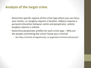 Crime Control Strategy Development | PPT