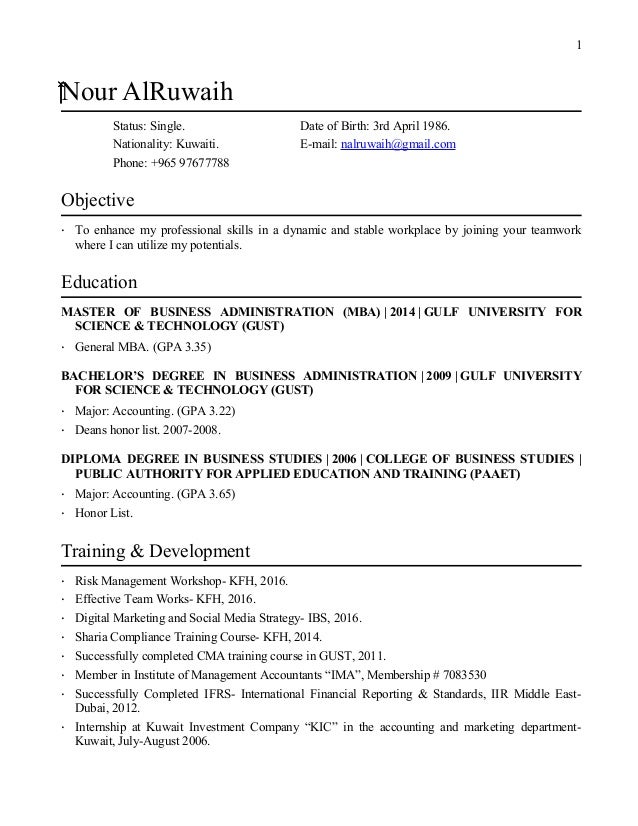 Nour Alruwaieh Cv Nour Alruwaieh Cv