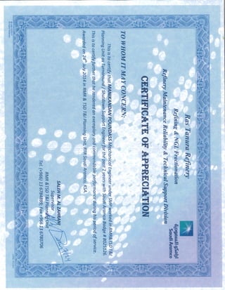 Saudi Aramco Exp- 1 Certification