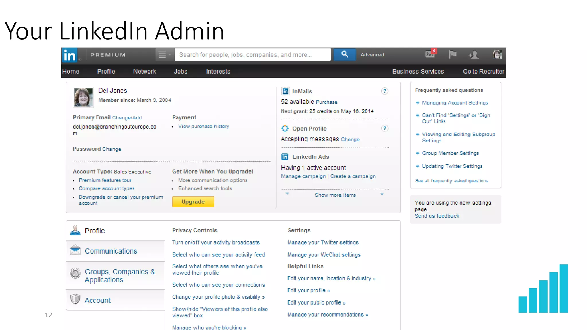 12
Your LinkedIn Admin
 