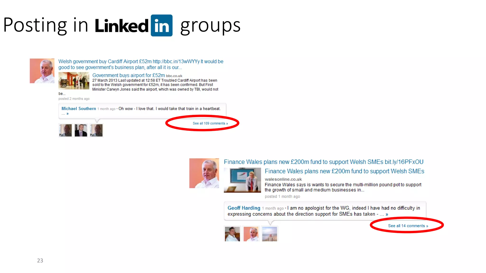 Posting in groups
23
 