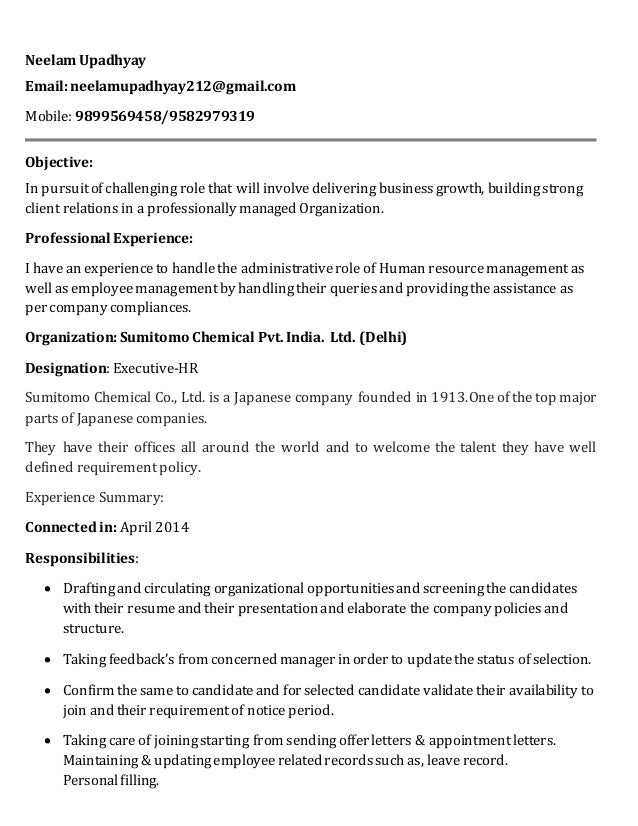 NU. resume updated