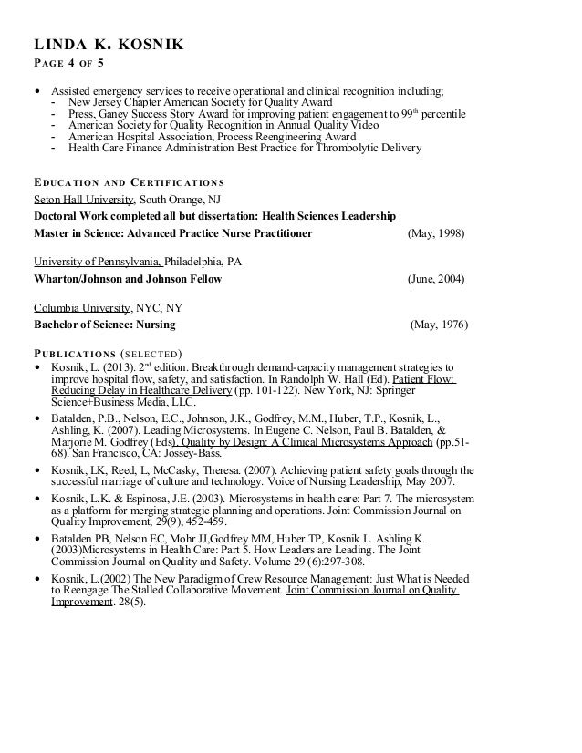 linda kosnik resume 10172016
