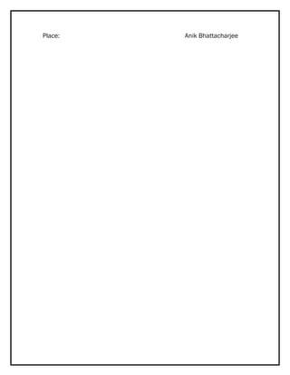 Place: Anik Bhattacharjee
 