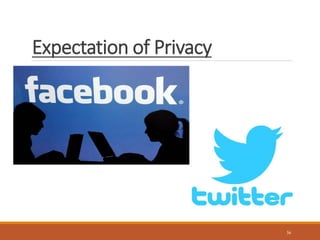 Expectation of Privacy
36
 
