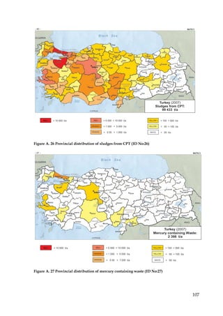 Figure A. 26 Provincial distribution of sludges from CPT (ID No:26)




Figure A. 27 Provincial distribution of mercury containing waste (ID No:27)




                                                                              107
 