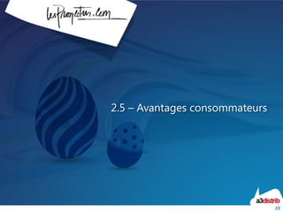 23
2.5 – Avantages consommateurs
 