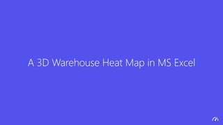 A 3D Warehouse Heat Map in MsExcel (by Adrián Chiogna).